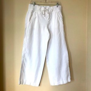 Athleta linen wise leg pants